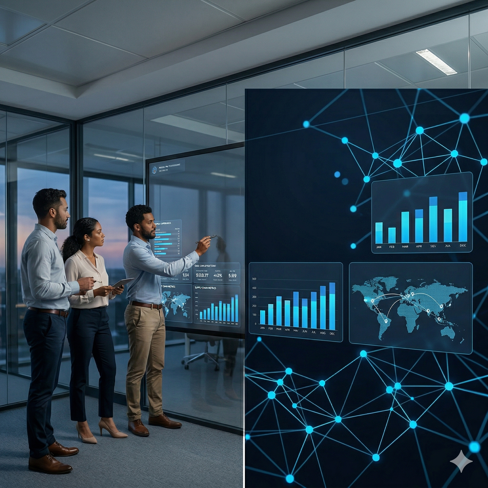 Illustration of integrated digital solutions