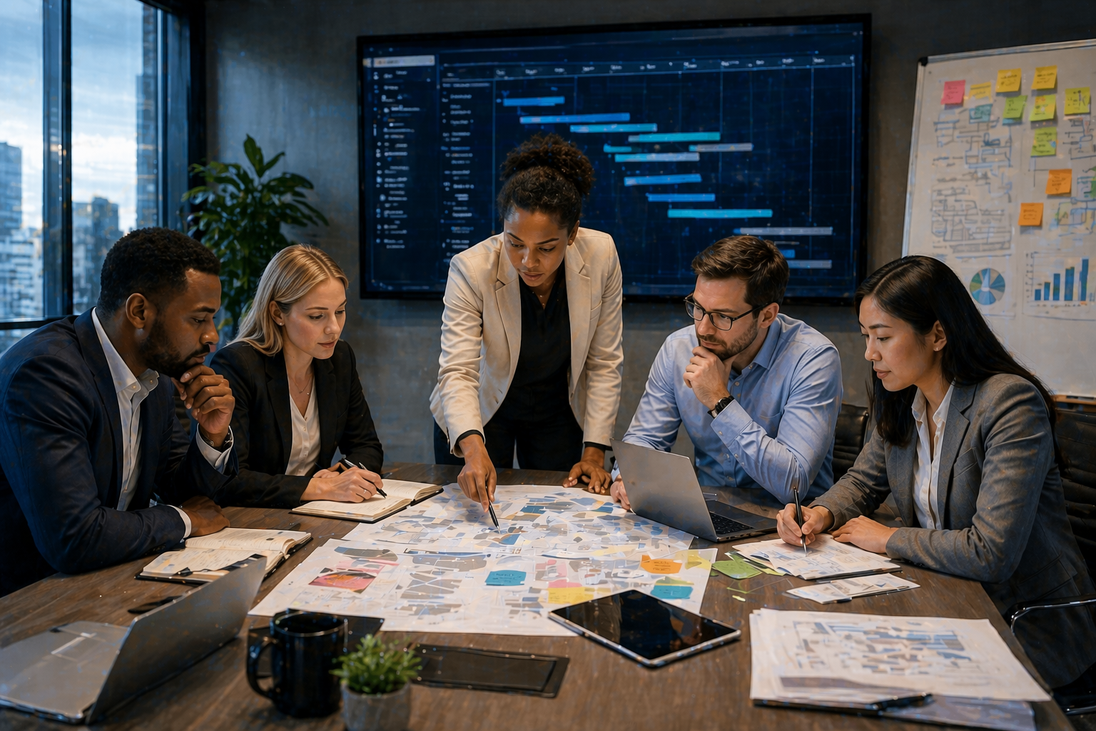 Project management illustration