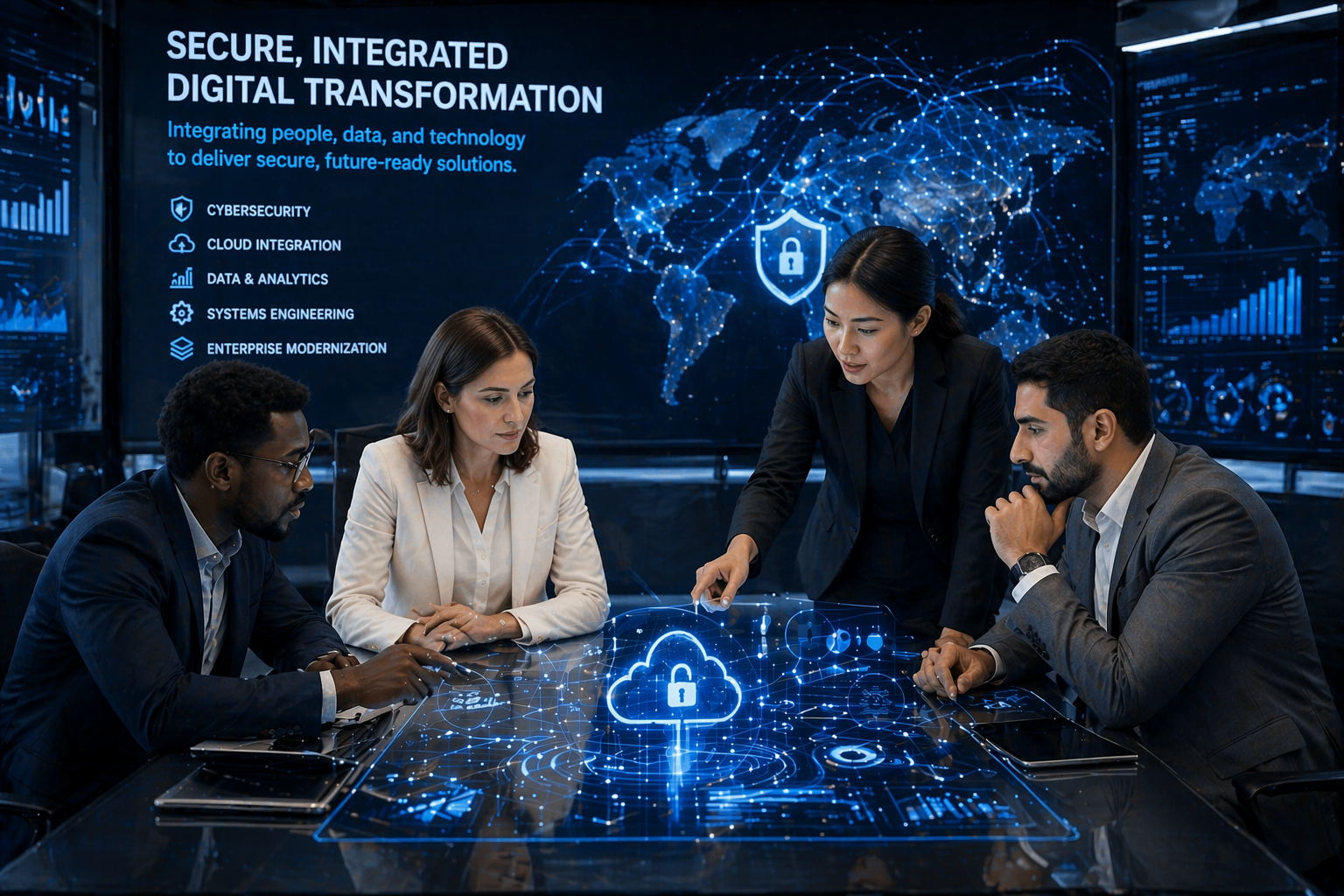 Digital solutions illustration